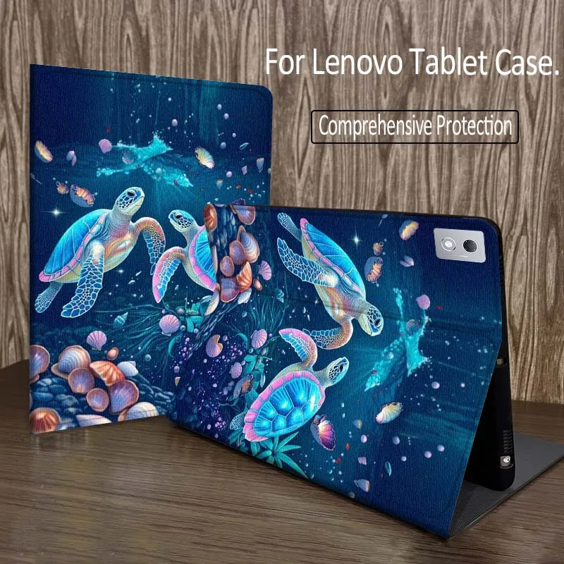 

Cartoon Galaxy Turtle Art Tablet Case For Legion Xiaoxin Pad P12 Pro Y900 GT 2023 2025 12.1 12.7 14.5 inch