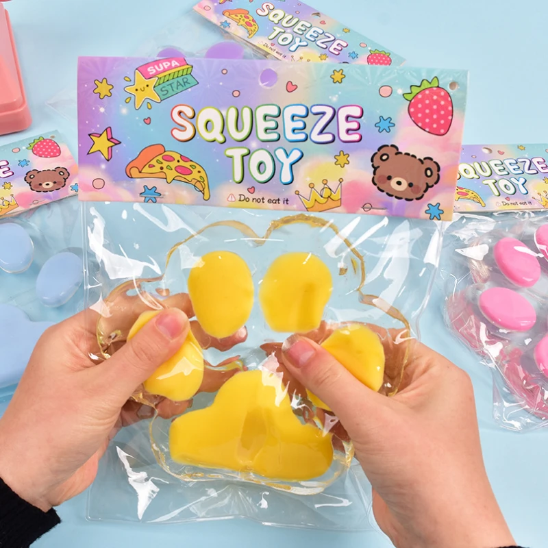 Süßes riesiges Katzenpfoten-Stressabbau-Geschenk, langsam sitzendes Quetschspielzeug mit Gelee-Gefühl, Dekompressions-Zappelspielzeug für Teenager und Erwachsene im Büro