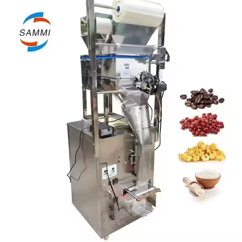 2026 Commercial 3-in-1 Multi-size Packing Machine Filling Sealing Packer 100g 500g 1kg