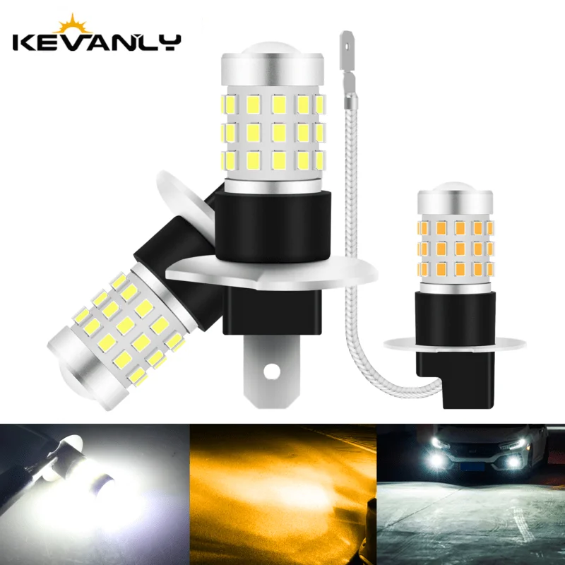 2Pcs H1 Led Fog Lig…