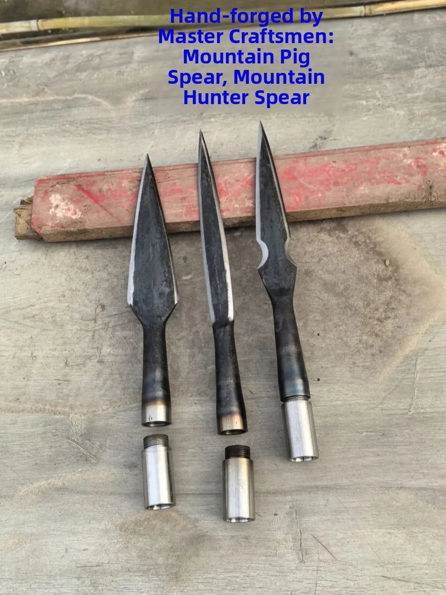 Handcrafted Bearing Steel Weaponary Lance Head Unsharpened for Martial Arts Practice Carriage Thread Removal Tool