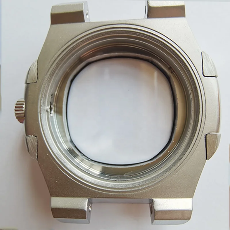 40 มม.นาฬิกา Sapphire แก้วสแตนเลสสตีลเงิน Fit NH35 NH36 ETA2824 PT5000 การเคลื่อนไหว