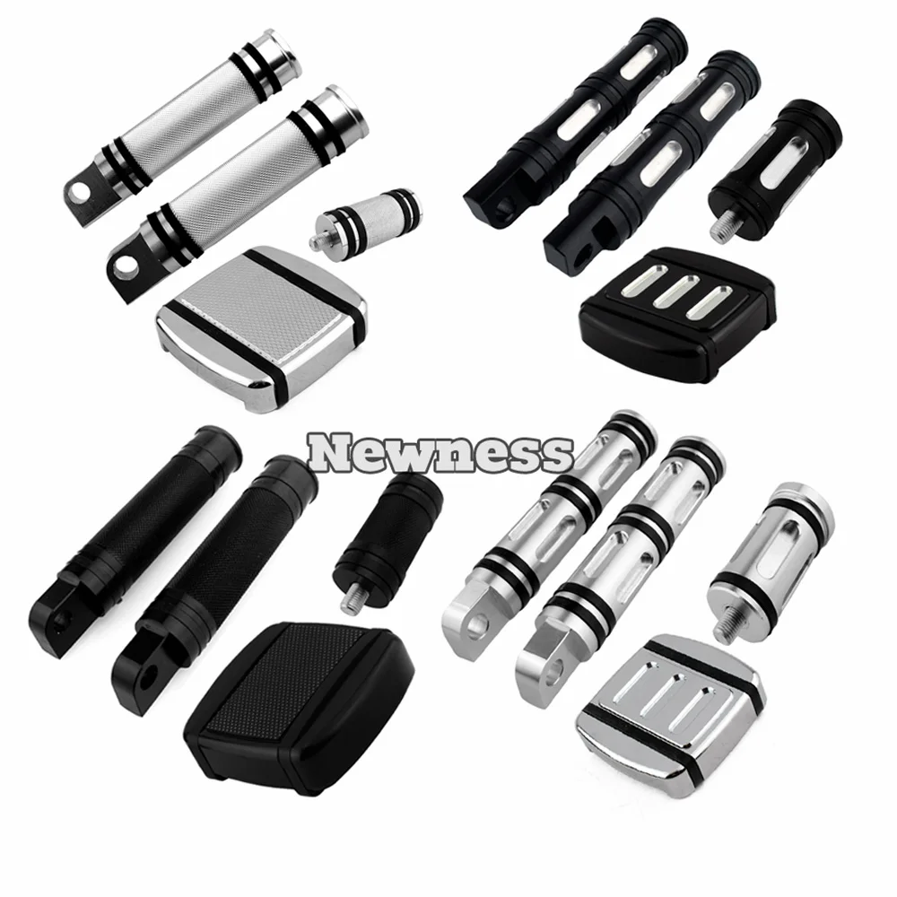 Motorcycle Brake Pedal Pad Cover Foot Pegs Gear Shifter Pegs for Harley Sportster 883 Dyna Softail Breakout Custom Street XG750