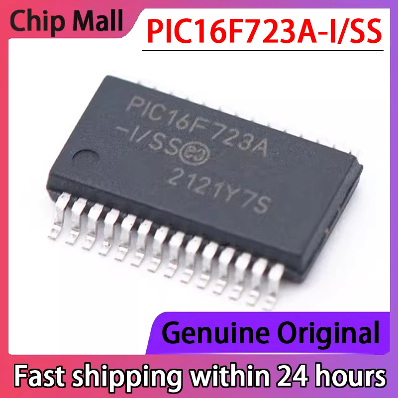 Chip PIC16F723A-I/SS PIC16F723A SSOP-28 8-bit Microcontroller MCU Microcontroller