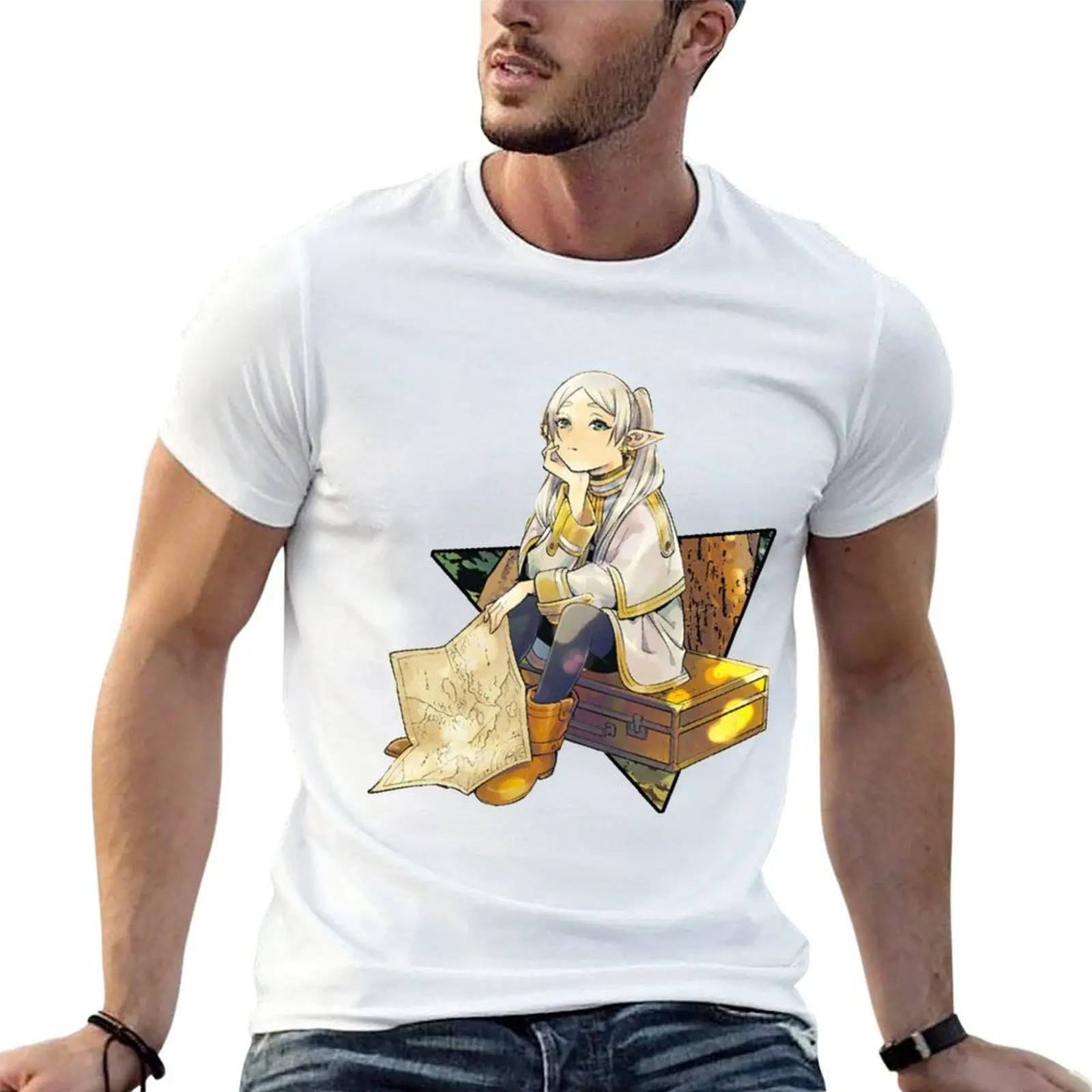 

T-Shirt no Sousou summer t pack shirts man shirt Frieren for man t cotton man white shirt t