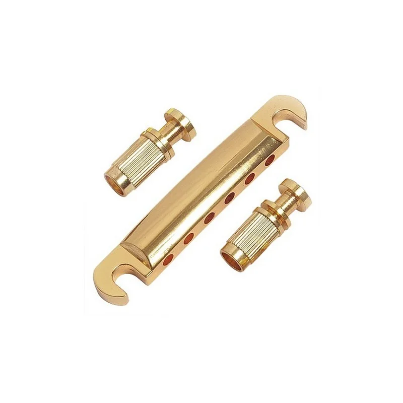 Guitar Bridge Locking Roller Tune-O-Matic TOM Bridge and Tailpiece Gold Set for LP Electric Guitar Electric Guitar