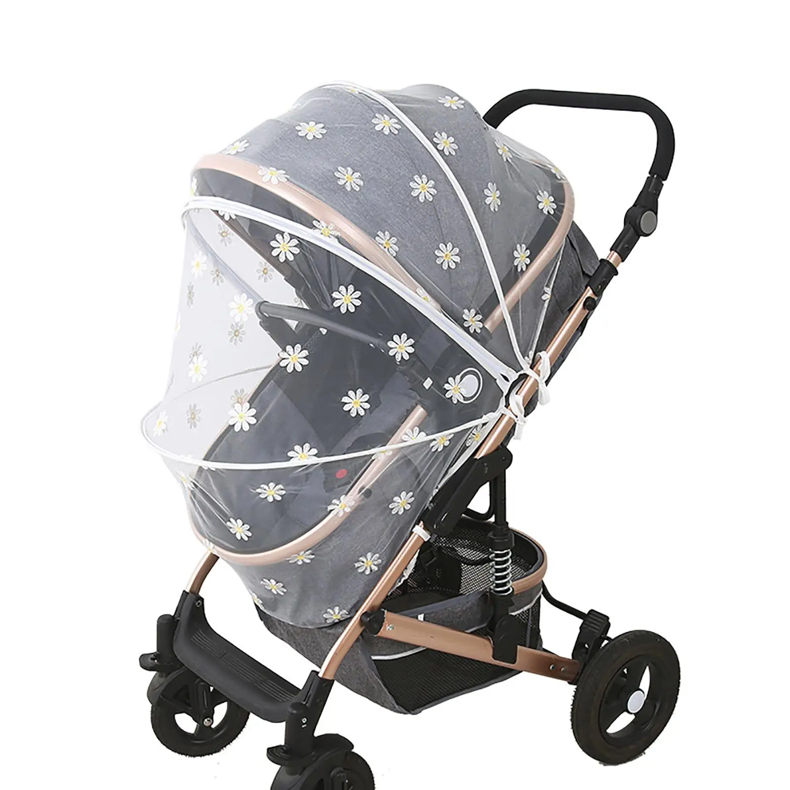 Korean Ins Baby Stroller Mosquito Net Pushchair Cart Insect Shield Net Pram Accessories Mesh Safe Infants Protection Mesh Cover