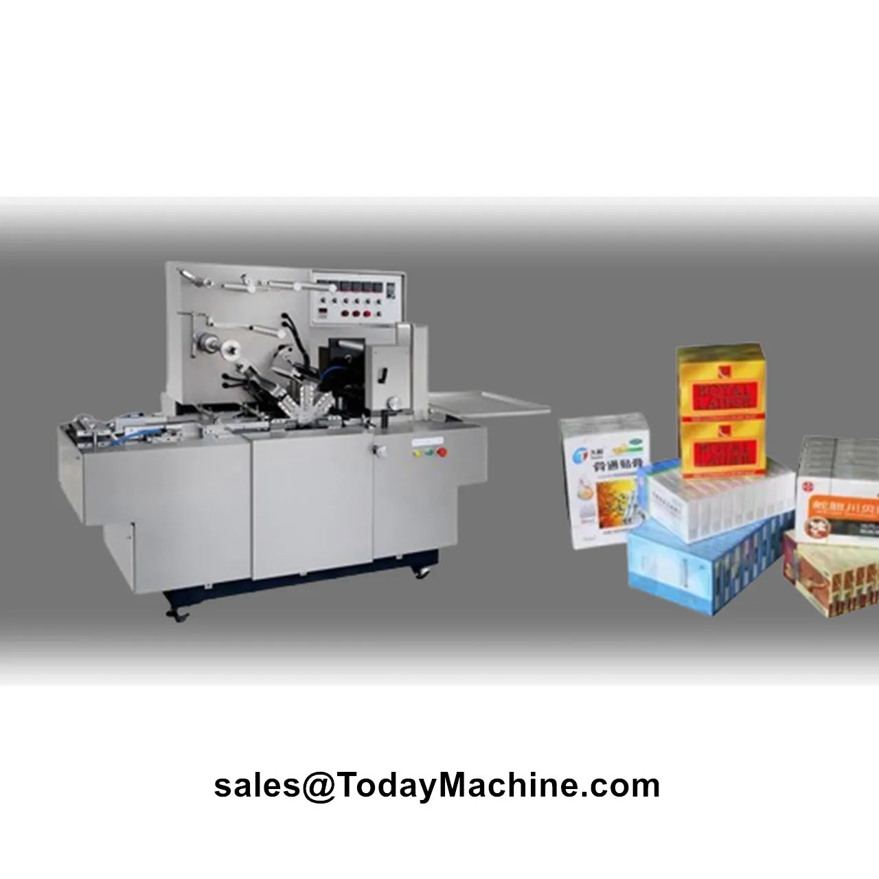 Perfume Box Automatic Cellophane Film Over Wrapping Machine