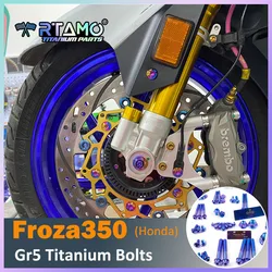 RTAMO Ttanium Alloy Bolt Brake Pump Oil Cap Switch Bolt Mirrol Plug  Front Fender ABS Disc for Honda NSS350 FORZA