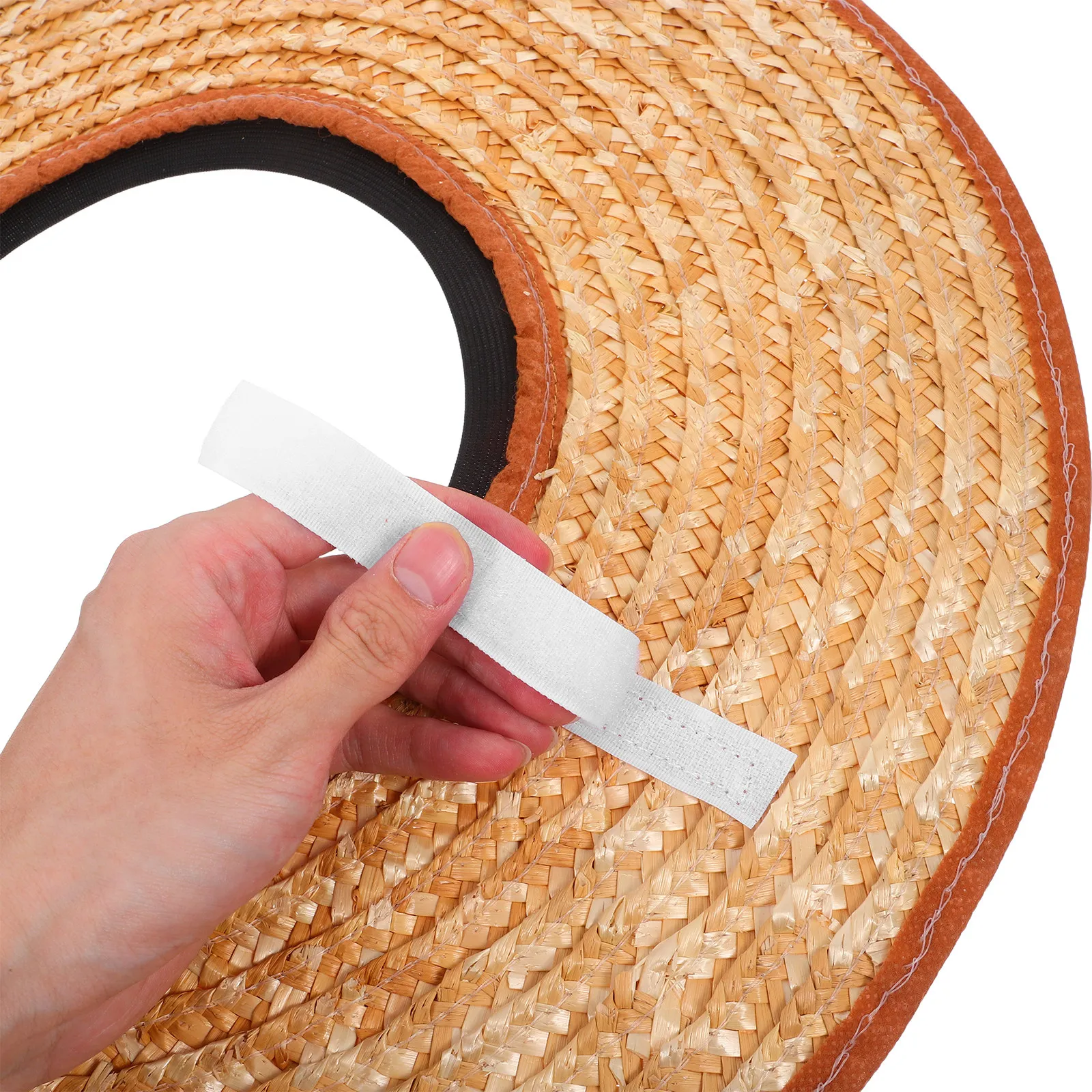 2Pcs Construction Sunshade Straw Hard Hat Visor Cover Wide Brim Cooling Worksites Outdoor Worker Sun Protection