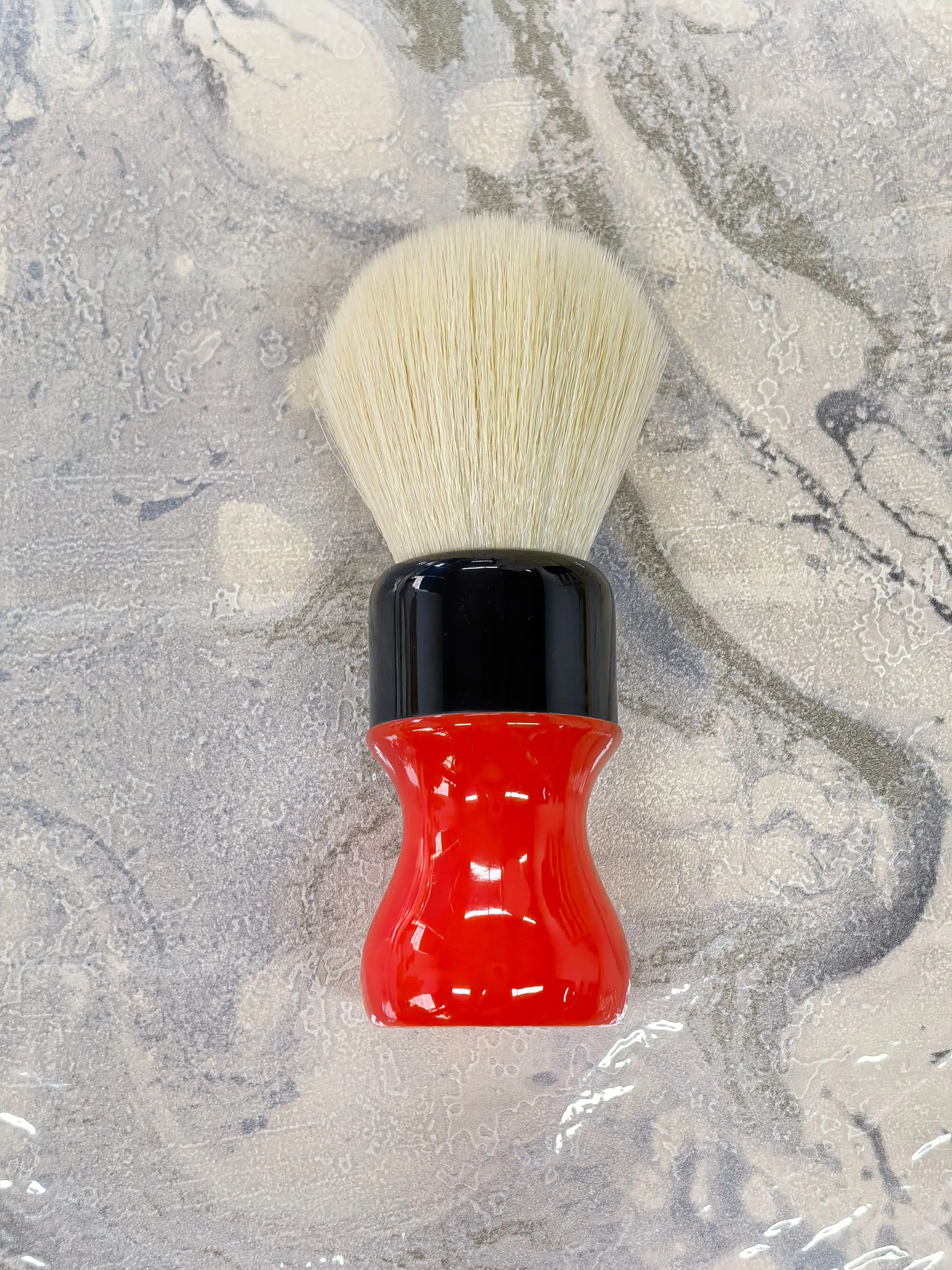 2026 Yaqi 24mm Rough Complex Black Version Beste Qualität Kaschmir-Synthetikhaar Rasierpinsel Brandneue Ankunft! – Detail 3