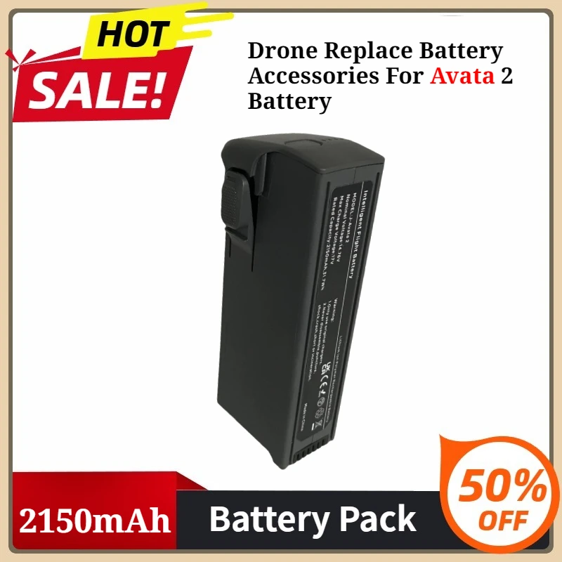 

Drone Replace Battery Accessories for Avata 2 Battery 2150mAh Battery Flight Time 23 Minutes