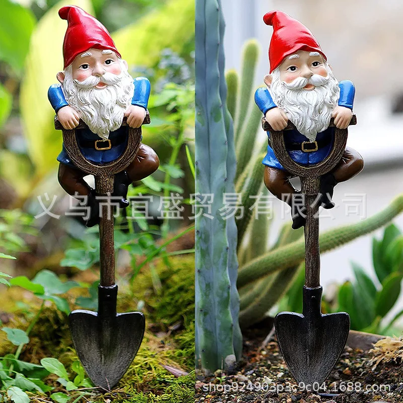 

Dwarf Resin Garden Stake Ornaments - Frog Rabbit Turtle Decorative Plaque for Home Outdoor Yard