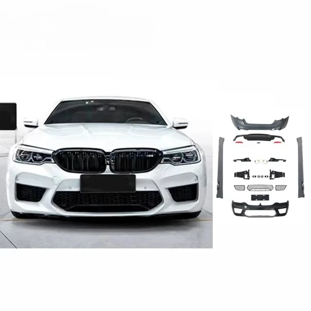 

For 5 Series G30 G38 Upgrade New M5 BodyKit Front Rear Bumper Grille Spoiler Side Skirt