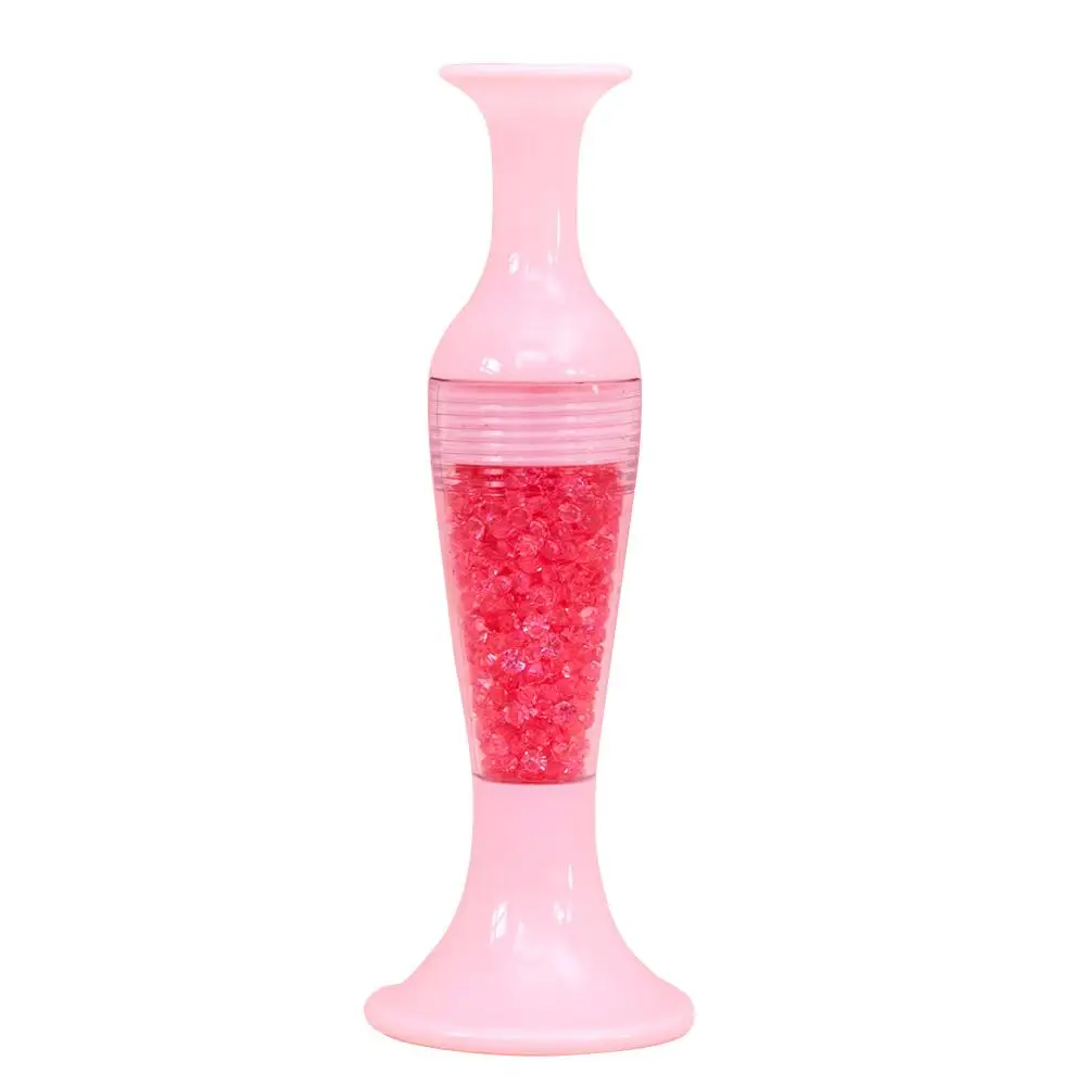 Flower Pot 5D Diamond Painting Point Drill Pen DIY Crafts (w/ Drill Pink)