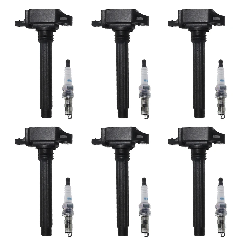 Ignition Coil Spark Plugs Kit For CHRYSLER 200 300 DODGE JOURNEY GRAND CARAVAN JEEP CHEROKEE WRANGLER VW ROUTAN 05149168AI UF648