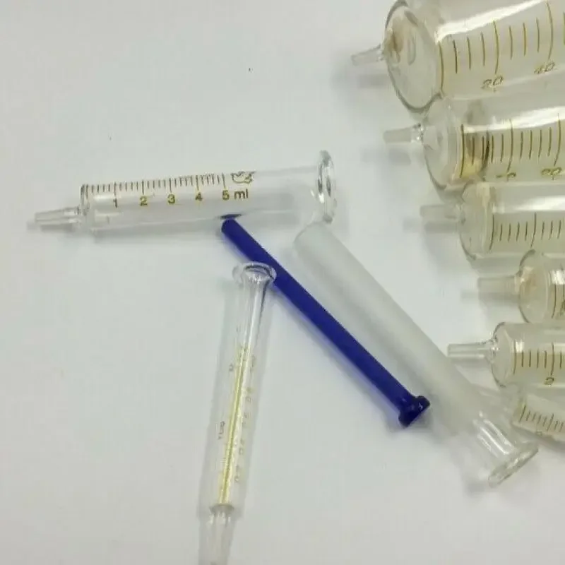 1ml 2ml 5ml 10ml 20ml 30ml 50ml 100ml 120ml Glass Syringe Glass Sample Extractor Reusable Glass Injector Syringe