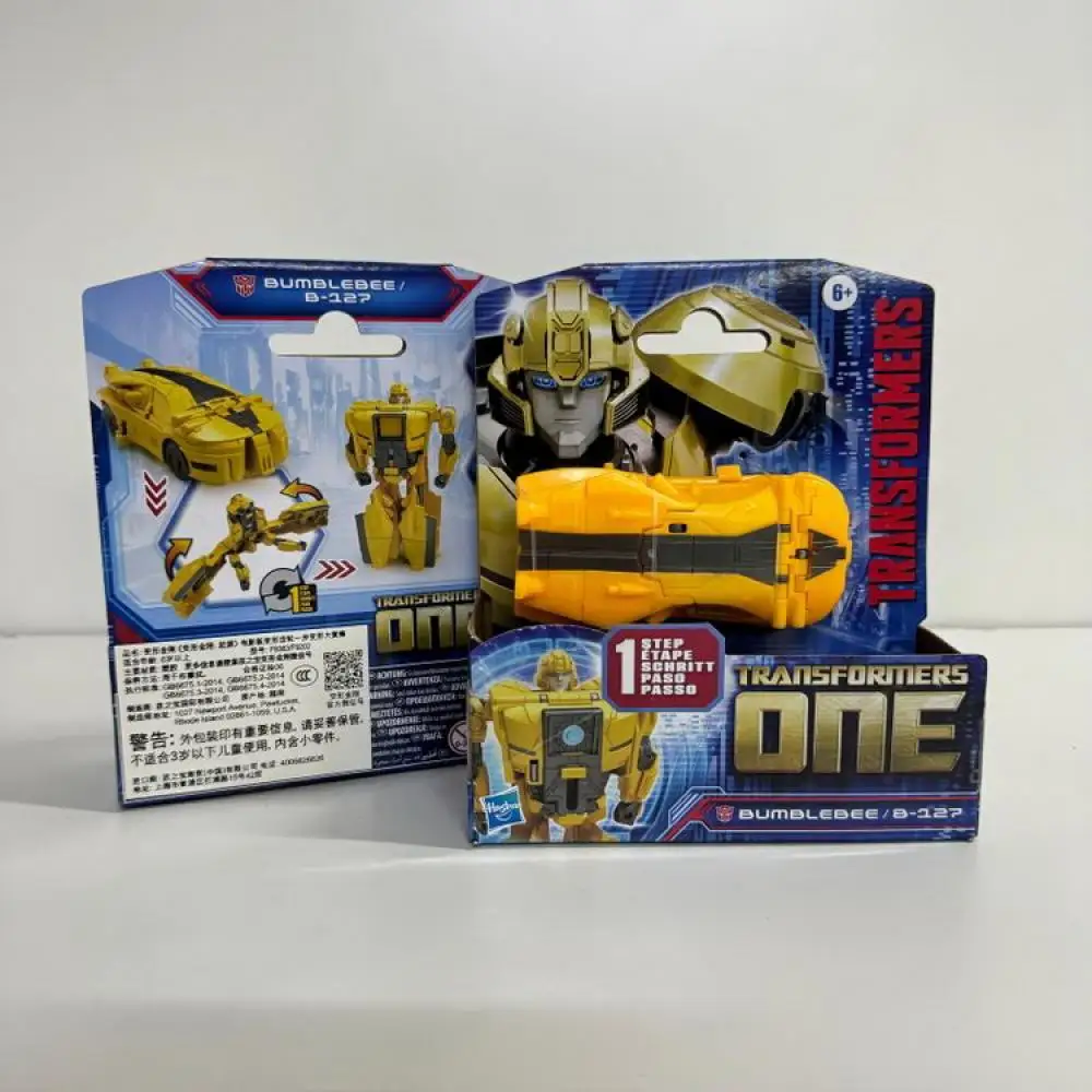 Classic Hasbro Transformers Origin Gear One Step Transformation Bumblebee Cartoon Anime Ruchoma zabawka humanoidalna Model Prezent urodzinowy