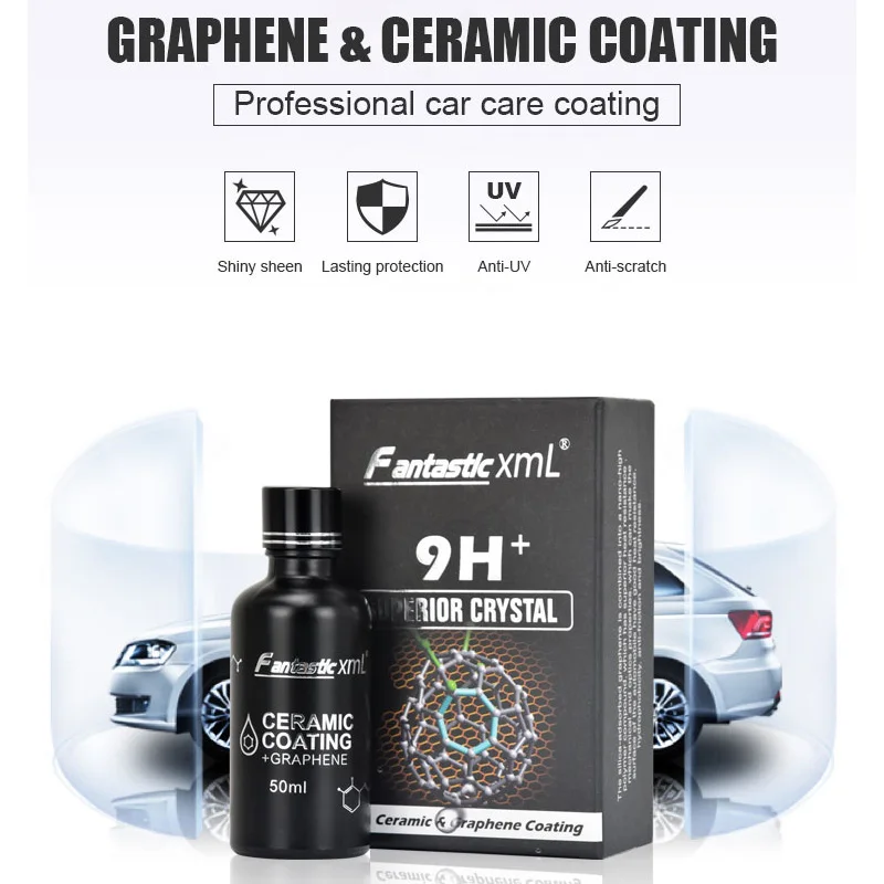 Fantastic Xml 9H Super Crystal Graphene Ceramic Coating for Car Polished Repair Scratches Liquid Detailing Automotive Product