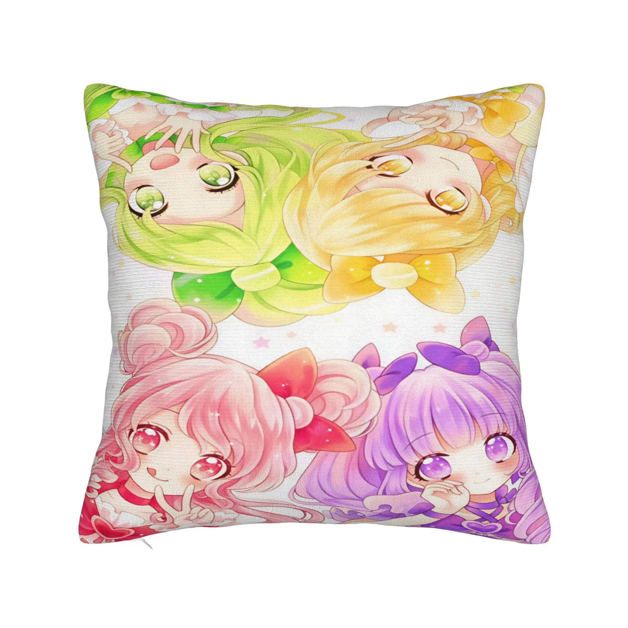 Pretty Cure  Pillow Cover  Comfy Cushion Cover Novelty Pillow Case For Living Room Bed Chair