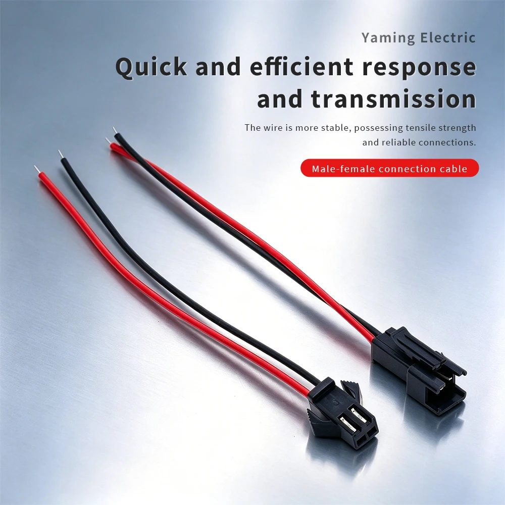 10Pairs 10cm Long JST SM 2Pins Plug Male to Female Quick Wire Connector Adapter Terminal 2 Way Easy Fit for led strip view 4