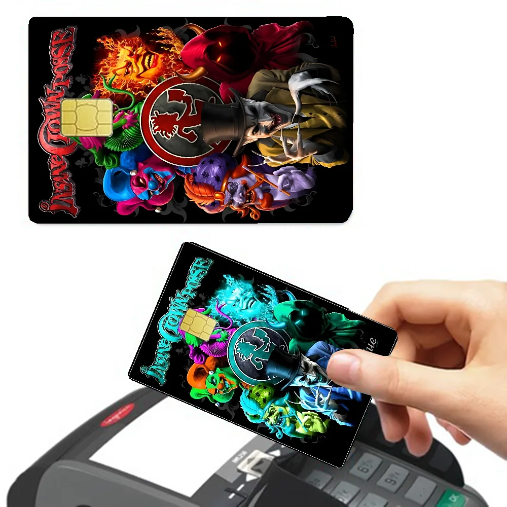 مجنون مهرج بوسي الفرقة مختلف أنيمي البنك بطاقات الائتمان حافلة تمرير ملصقات بارد الديكور ملصقات مقاومة للماء جمع اللعب