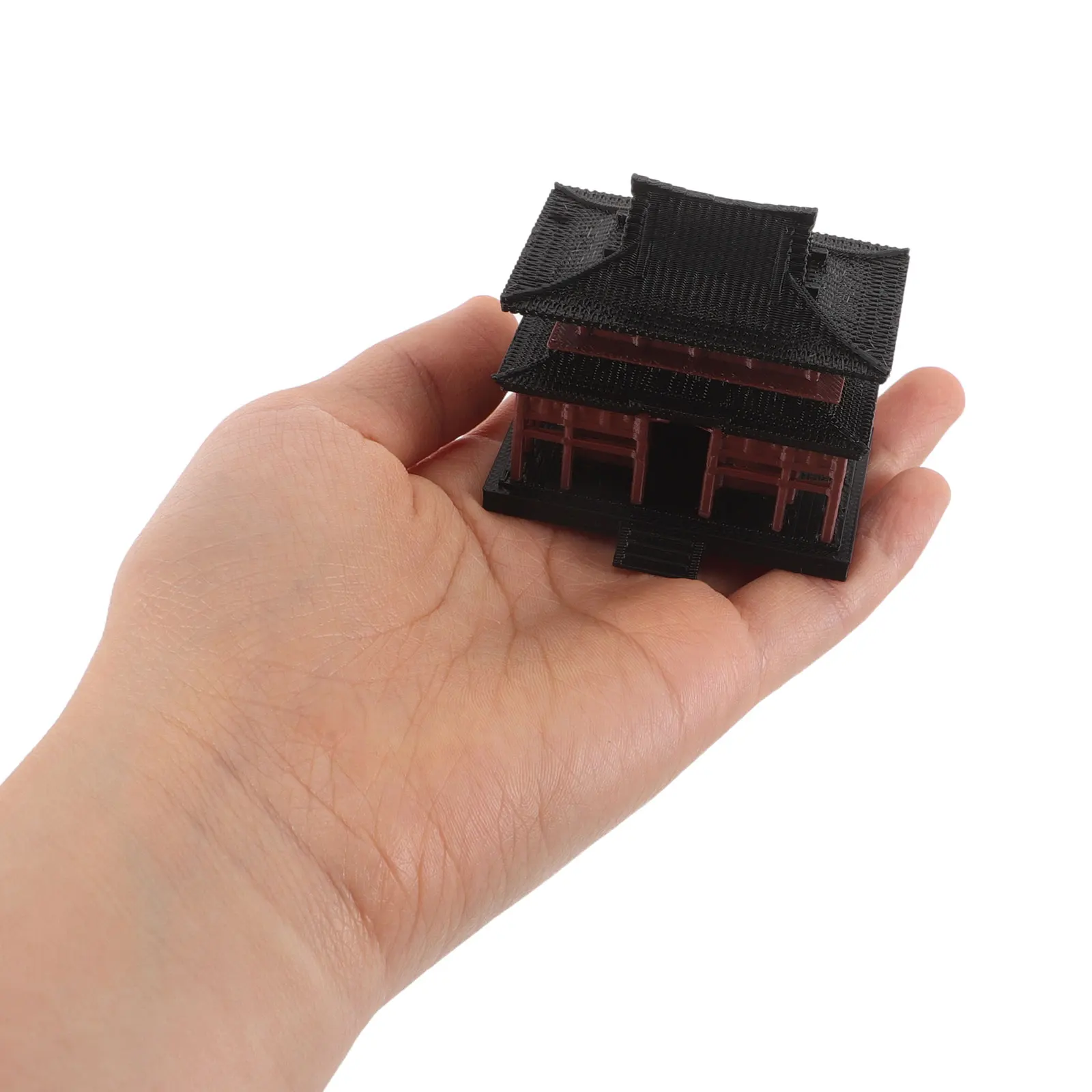 

Resin Fish Tank Decoration Chinese Pavilion Aquarium Ornament Micro Landscape Mini Bonsai Figurine Simulation Decor for All