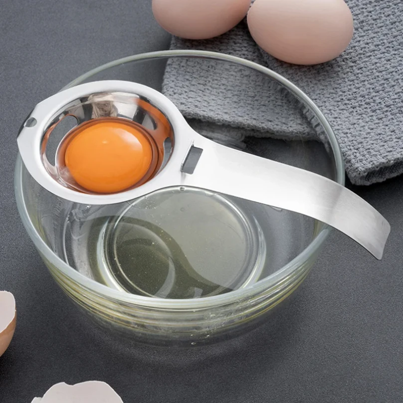 Egg Separator Egg Yolk White Filter 304 Stainless Steel Yolk Separator Egg Divider Sieve Baking Cooking Tools Kitchen Gadgets