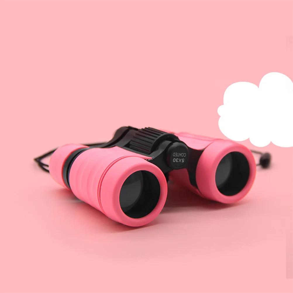 

Pink Focal Adjustable Outdoor Fun Bird Watching Telescope Long Rope Gift for Nature Exploration