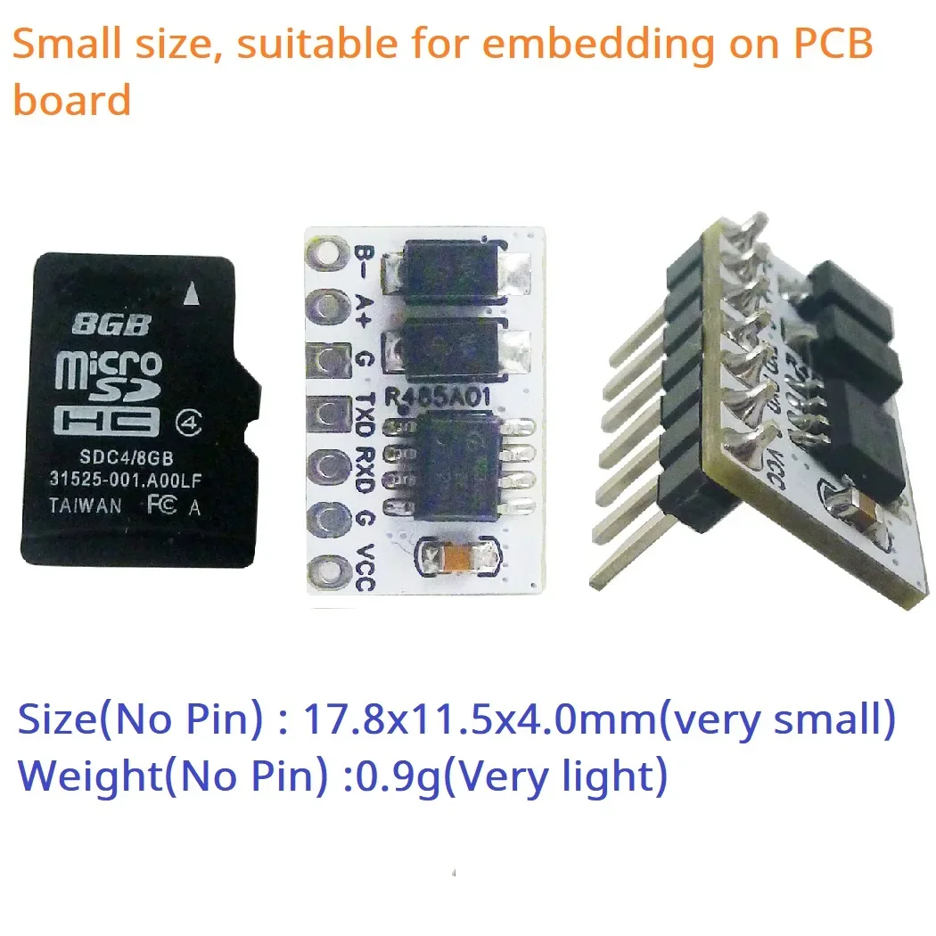 10PCS RS485 to TTL UART Converter Module 3.3V 5V Auto Transceiver TVS Surge Protection for ESP32 ESP8266 Modbus RTU