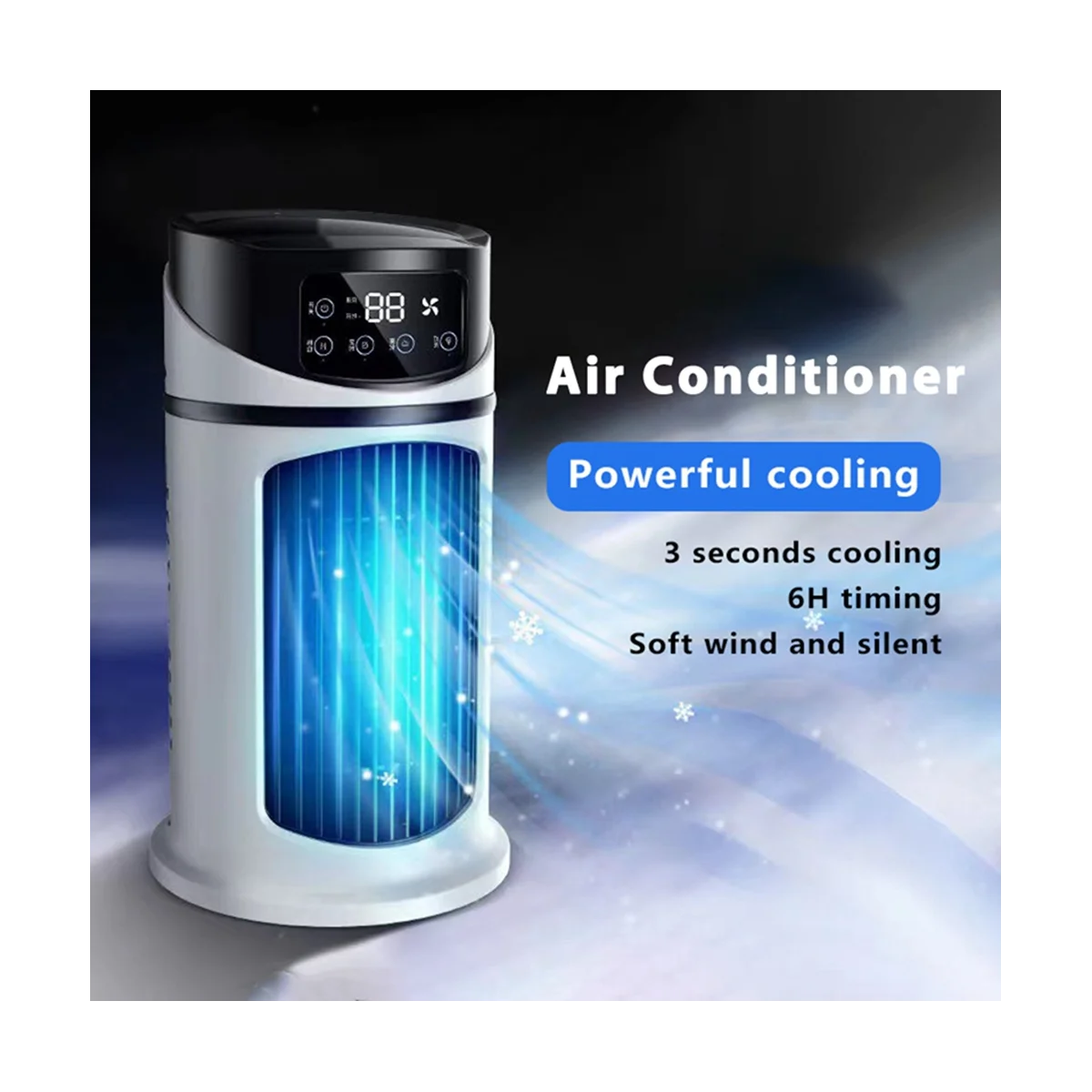 Air Cooler Home Dormitory Student Desktop Electric Fan Small Wind Office USB Refrigeration Air Conditioning Fan