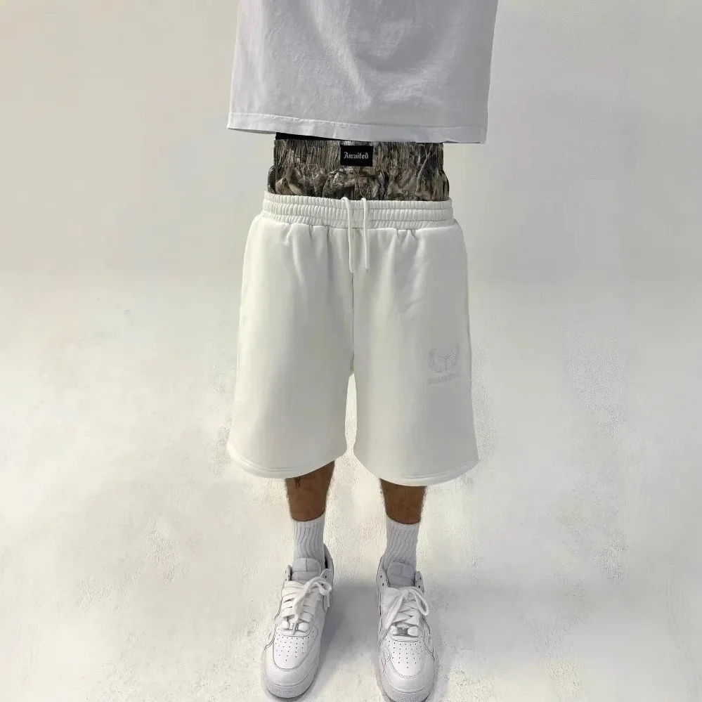 

Casual Street Faion Embroidered Pattern Men's Straight Leg Pants Belted mid High Waist Cotton Polyester Spring Autumn Long ...