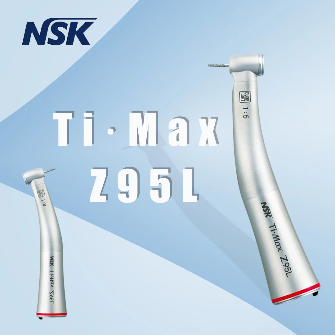 

NSK Push Button 1:5 Dental Contra Angle Handpiece Increase Speed Handpiece Mini Head Ti Max X95L Inner Water Spray Red Ring