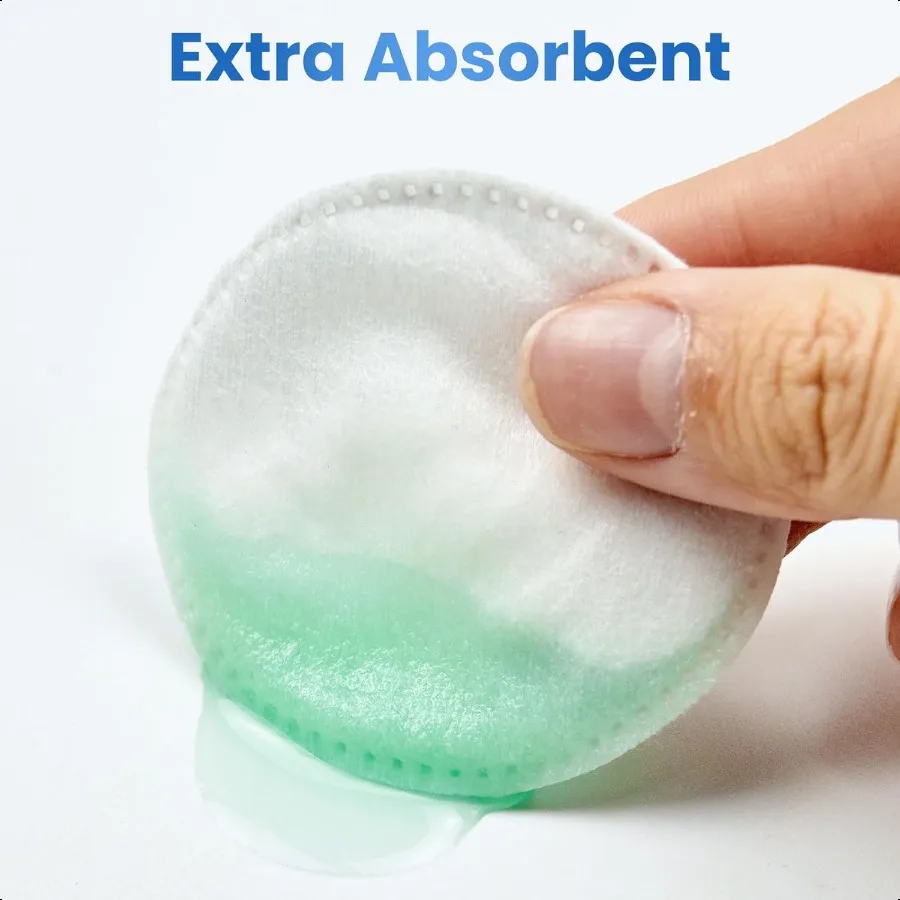 Tampons de coton ronds de 160 points pour le visage, tampons démaquillants absorbants doux et non pelucheux pour tous les Types de peau, utilisés pour les démaquillants