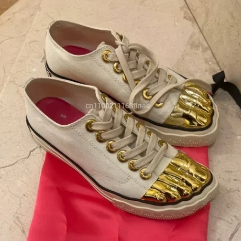 Golden Toe Board-schoenen voor zowel mannen als vrouwen, hoogwaardige Street Dance-prestatieschoenen, platte canvasschoenen met veters voor volwassenen