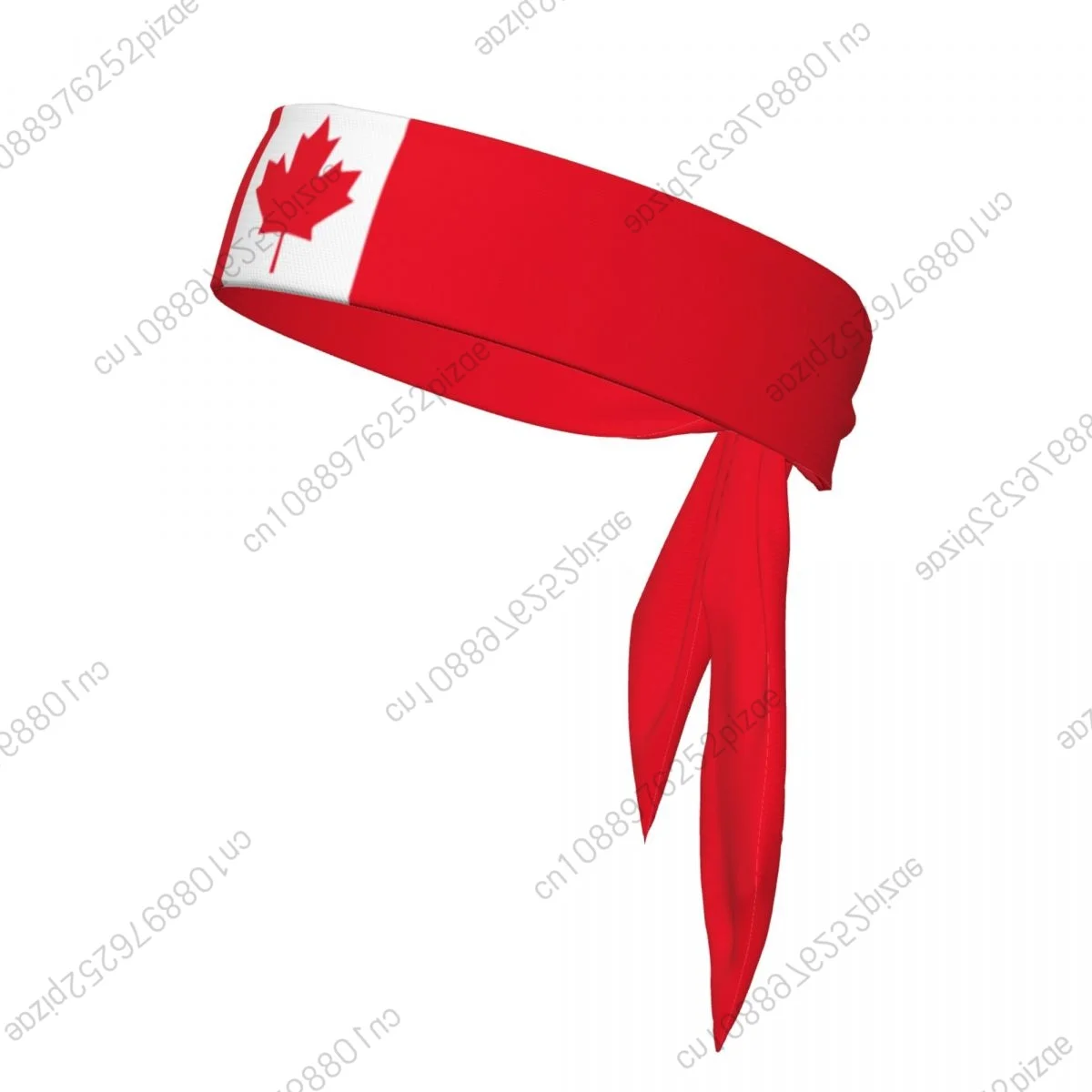 Canada Tie Headband for Men Women Adjustable Sports Sweatband Head Ties for Yoga Soccer Running Basketball Cycling