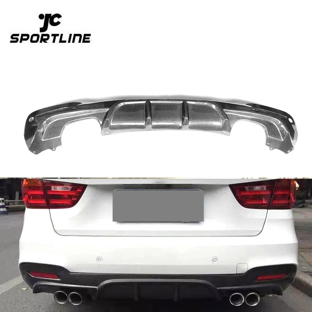 

Modify Luxury 3 Series GT F34 Carbon Fiber Car Bumper Diffuser For BMW 328i 330i 335i 340i GT M-Sport 14-18