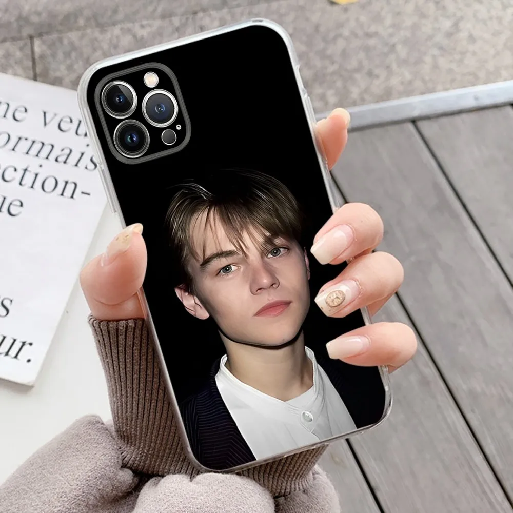 Leonardo Dicaprio Young Phone Case Silicone Soft for iphone 15 14 13 12 11 Pro Mini XS MAX 8 7 6 Plus X XS XR Cover