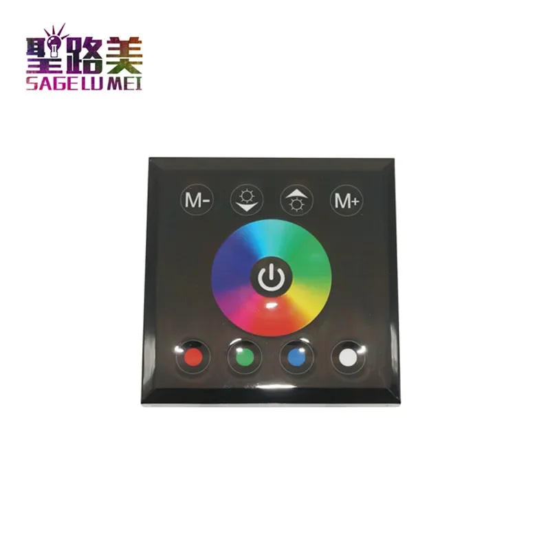 TM04 TM06 TM08 86 Type wall switch Touch Panel Controller RGB RGBW single color CCT LED Strip Controller Dimmer DC12V-24V