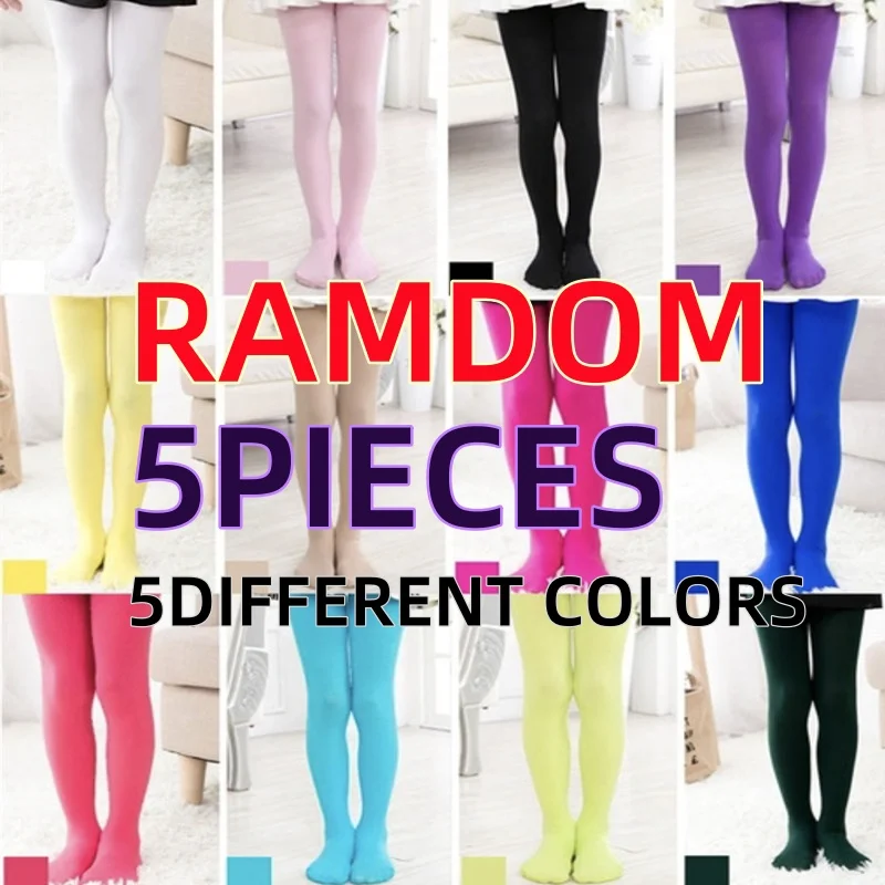 

5PC Girls Tights Gift Summer Style Baby Weddings Party Latin Dance Velvet Kids Pantyhose 3 to 12Years
