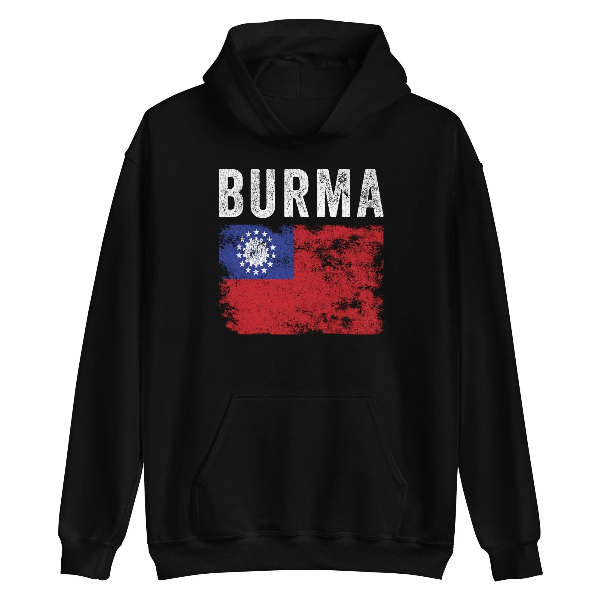 

Burma Flag Hoodie Men's and Women's Long Sleeve Sweatshirt Y2k Tops Autumn Pullover Men Clothing Vintage Sportswear Streetwear