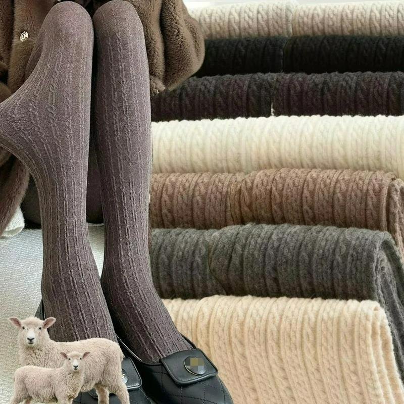 

Женские термоколготки в вертикальную полоску, осенне-зимние домашние теплые винтажные термолеггинсы, универсальные утягивающие колготки для девочек