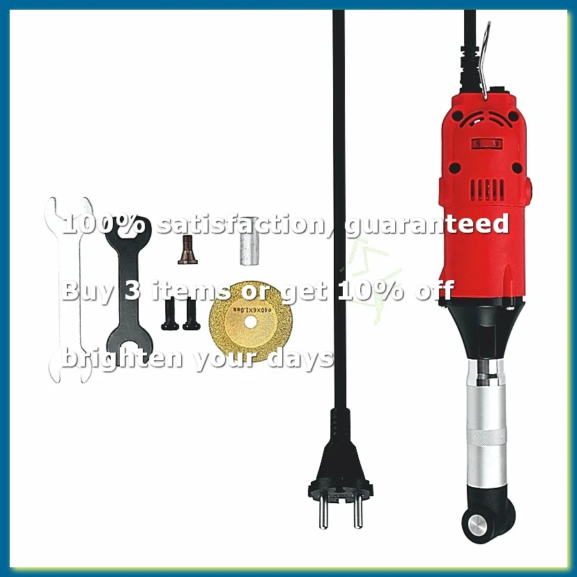 350W 90 Degree Speed Adjustable Electric Elbow Ceramic Tile Sewing Machine Tile Cleaning Tools EU Plug