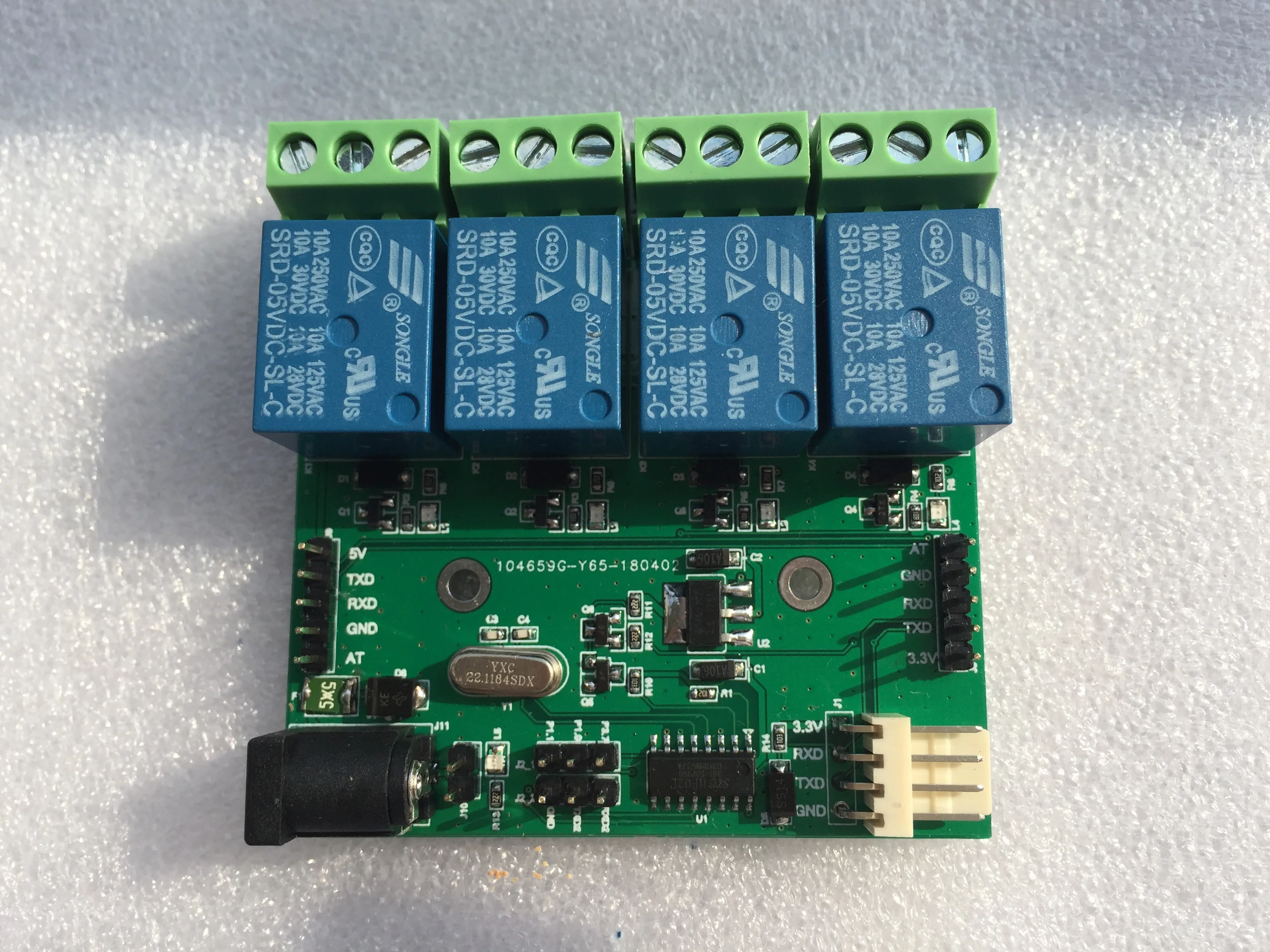 four way relay control board/STC11F02E development board