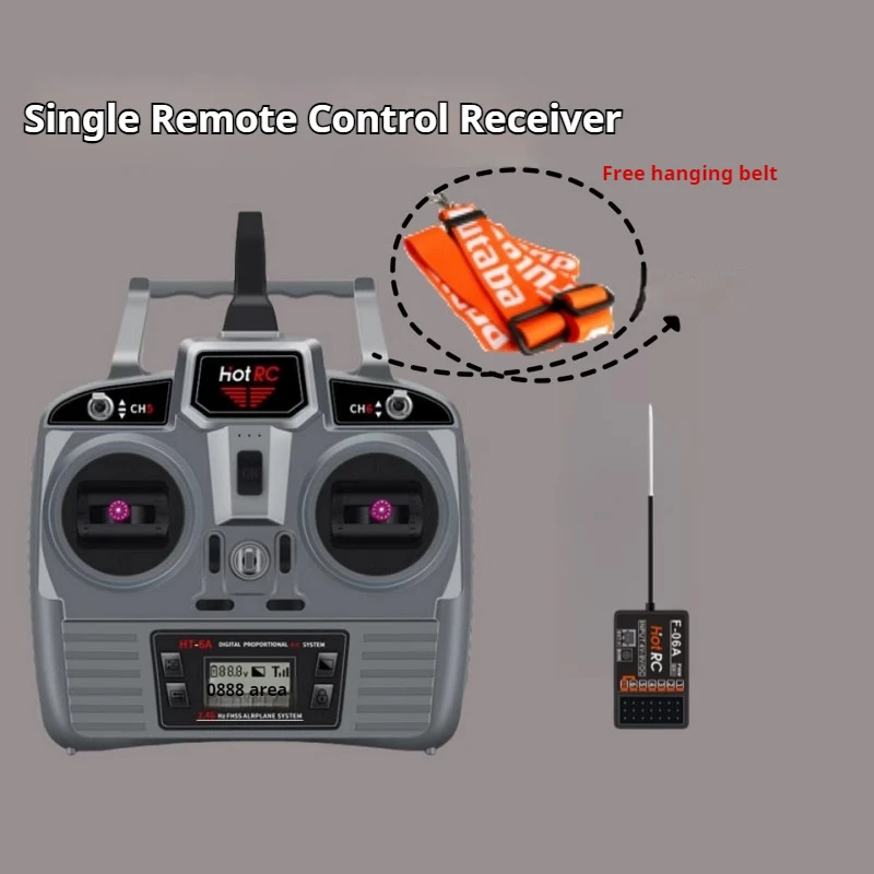 Hotrc Hot 6a  Remote Control With Built-In Small Display Display Voltage Signal Feedback And Adaptability To Multiple Models