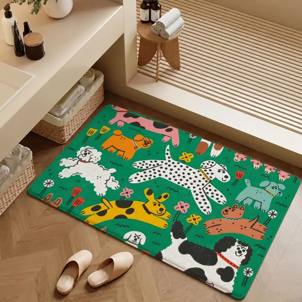 Art Tess Smith-Roberts Bold Still Life Floor Mat Soft Flannel Entrance Doormat Non-Slip Washable Rug For Bedroom Home Decor