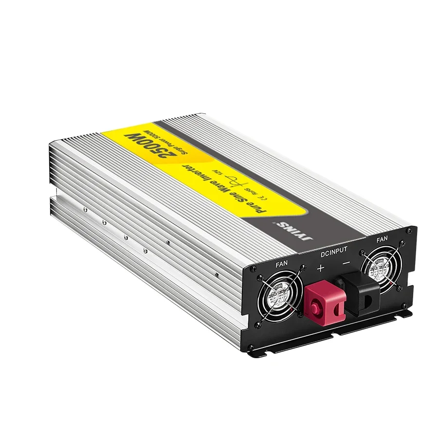 DC 12V to AC 220V 2500W Pure Sine Wave Power Inverter Single Output with LCD Display CE Certified Aluminium Alloy Home Use