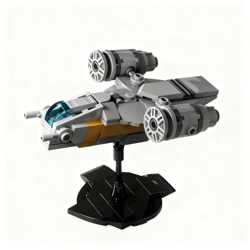 

100PCS MOC Space War Battle Micro Razor Crest Mandaloring Model DIY Creative Ideas Toy Assembly Puzzle Birthday Gift