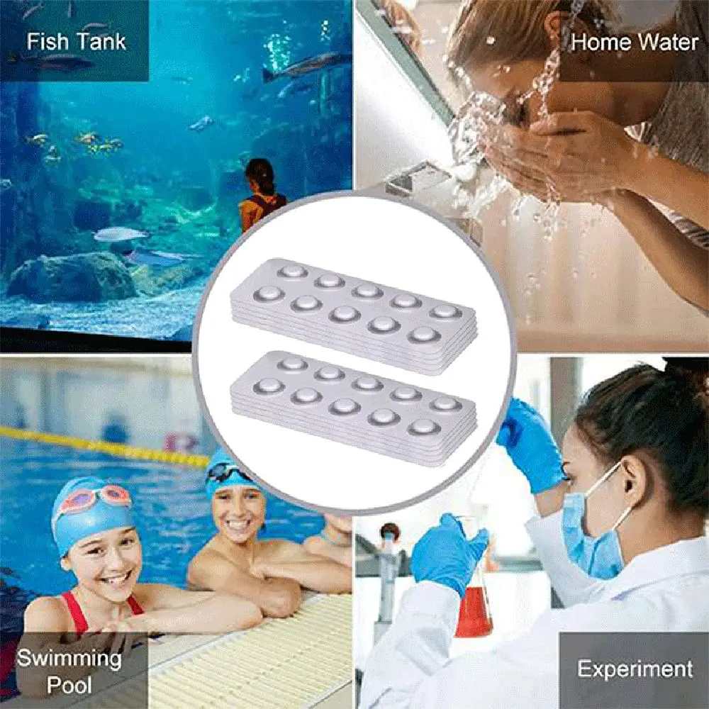 Accessories Effervescent Tablets DPD Water Test Swimming Pool Chlorine Test Water Quality Analysis