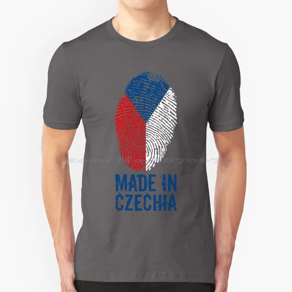 Made In The Czech Republic T Shirt 100% Cotton Tee Czech Republic Flag Eastern Europe Ostblock Prague ?Esko ?Eská Republika